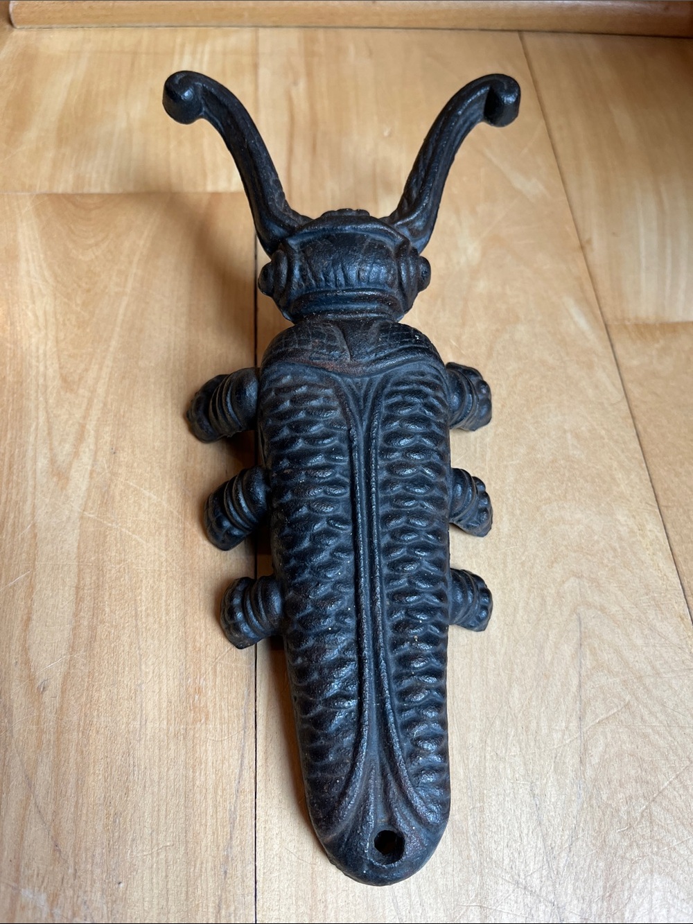 Vintage Cast Iron Beetle Boot Jack / Insect Decor